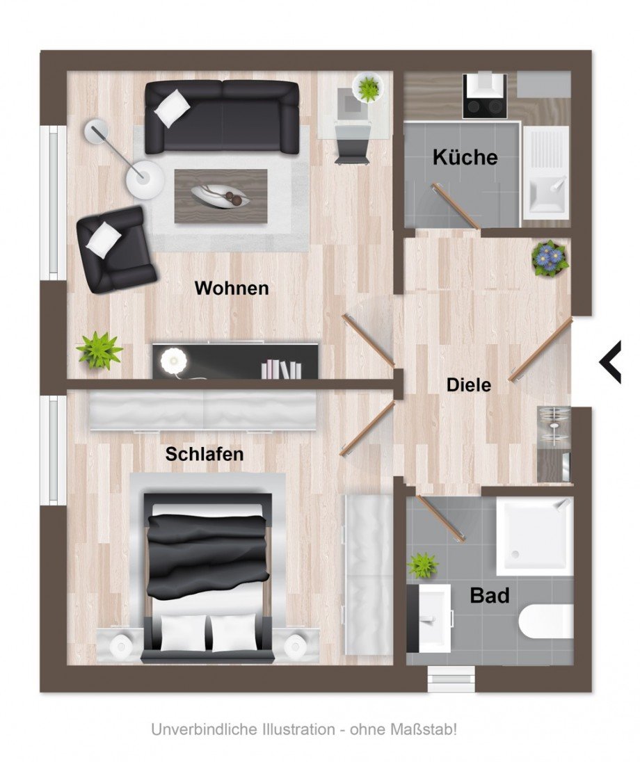 Grundriss Etagenwohnung Bielefeld