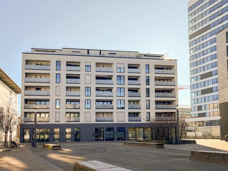 Au�enansicht Bielefeld Etagenwohnung Super Aussicht aus luftiger H�he - 2 Zimmerwohnung im 5. Obergeschoss, Bielefeld Zentrum