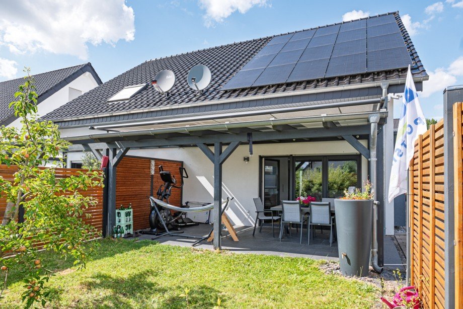Terrasse Doppelhaush�lfte Bielefeld