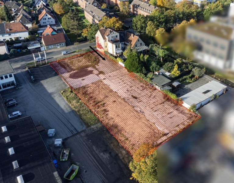 Luftbild Bielefeld Gewerbegrundst�ck Lager-/Verkaufsplatz! Gewerbegrundst�ck citynah in Bielefeld