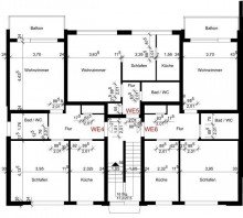 13-Grundriss Obergeschoss 6-Familienhaus als ideale Kapitalanlage im Herzen von Bielefeld-Schildesche nahe Obersee