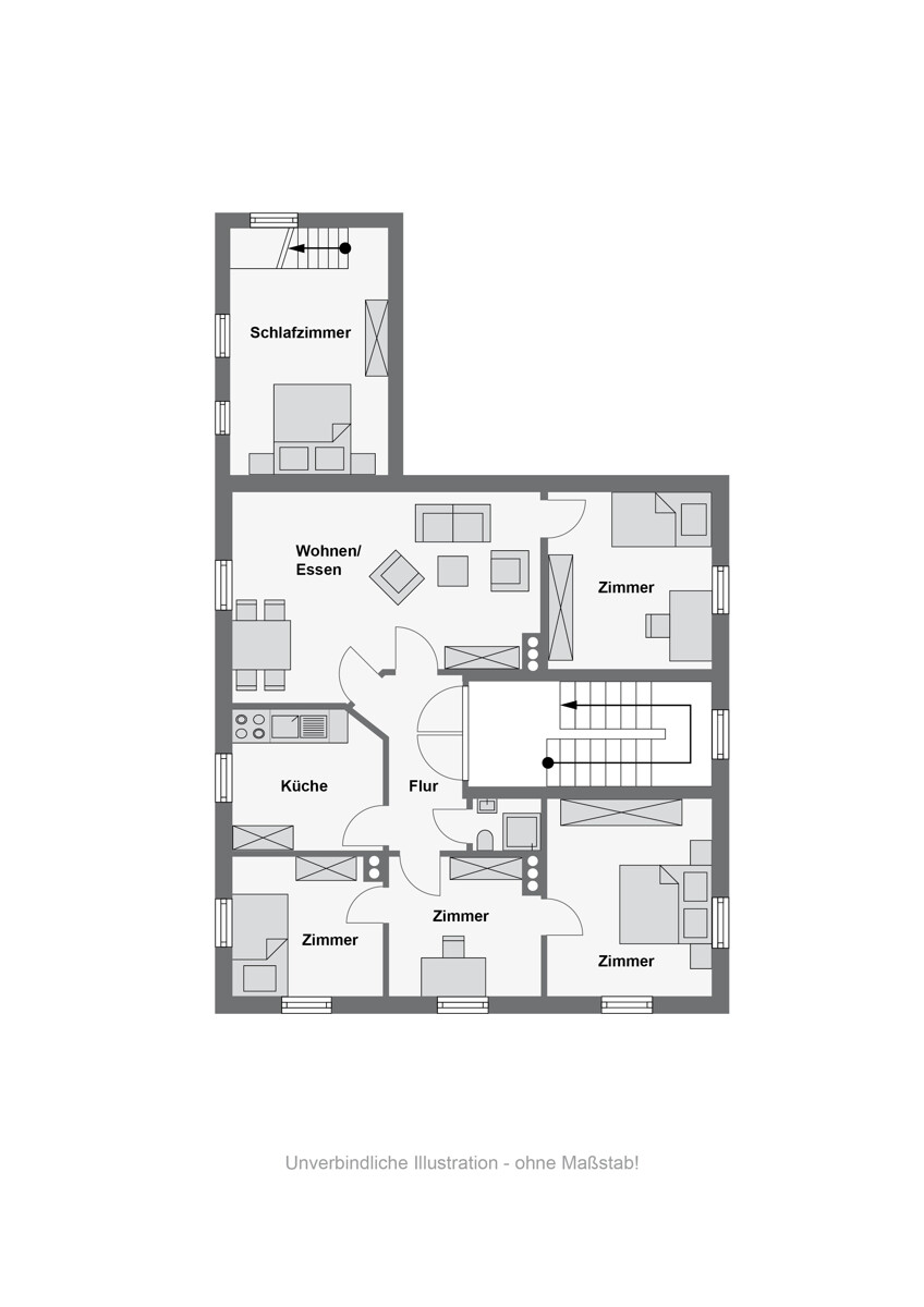 Grundriss EG Haus Bielefeld