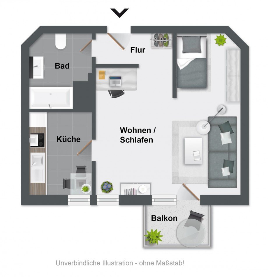 Grundriss Etagenwohnung Bielefeld