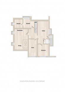 Grundriss KG Platz zum Leben u. Entfalten: Familien-Bungalow auf traumhaftem Grundst�ck in Bielefeld-Gro�dornberg