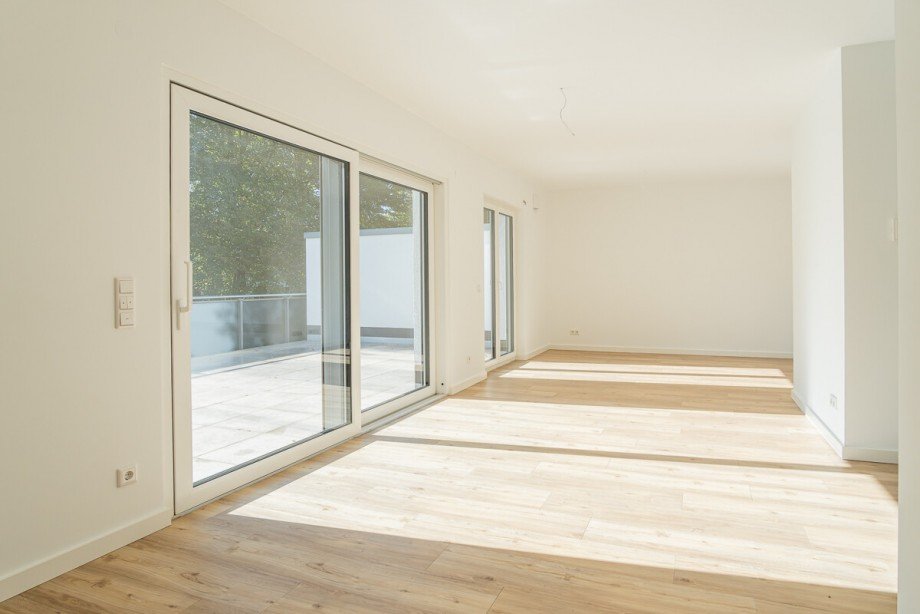 Lichtdurchflutetes Wohnzimmer Etagenwohnung Bielefeld