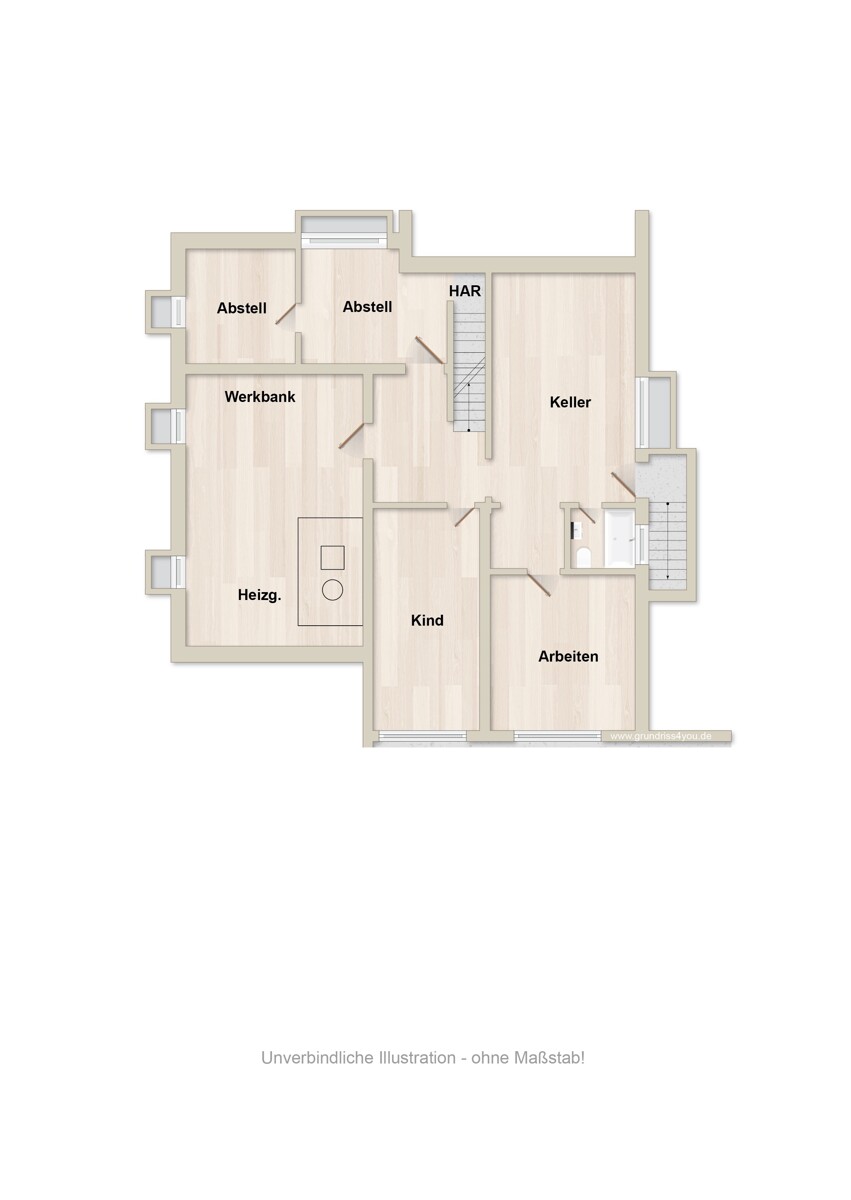 Grundriss KG Einfamilienhaus Bielefeld