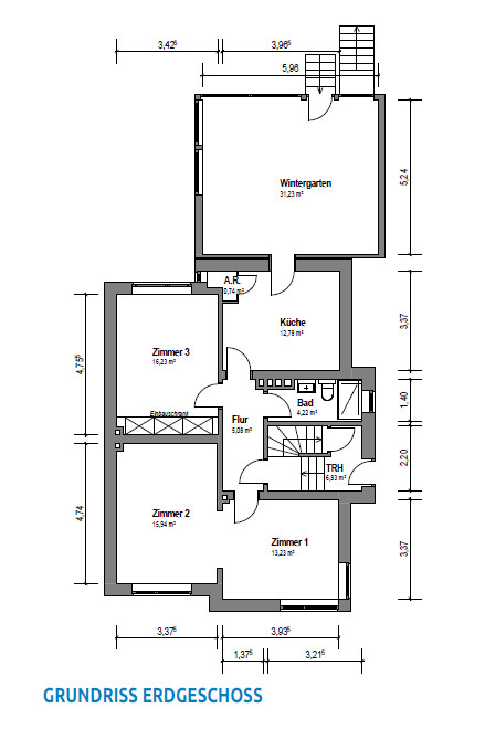 Erdgeschoss Mehrfamilienhaus Bielefeld / Gellershagen