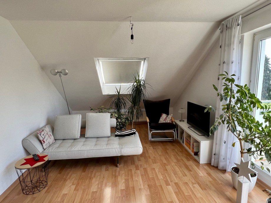 Wohnzimmer Dachgeschosswohnung Bielefeld