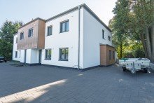 Hauseingangsseite Ruhig, gr�n, stadtnah: Hochwertiger Erstbezug mit Dachterrasse im Bielefelder Westen