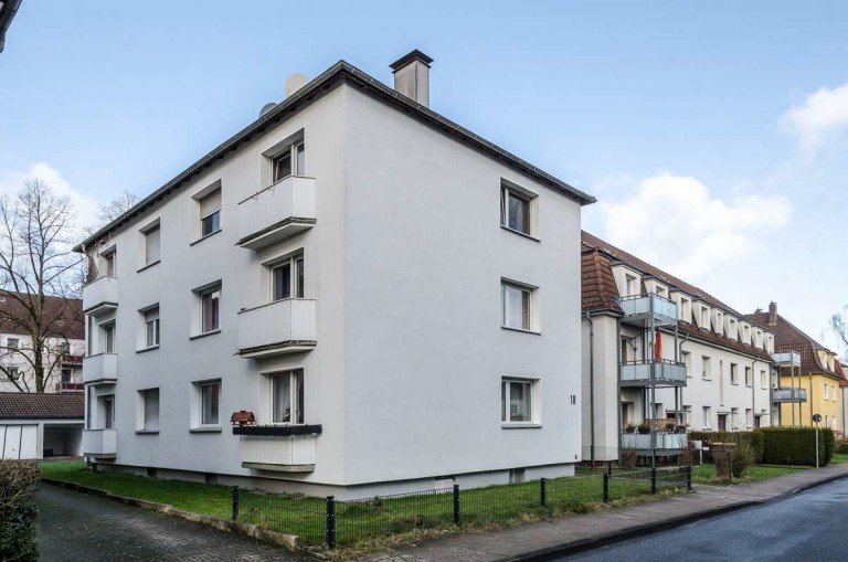 Au�enansicht Bielefeld Dachgeschosswohnung Helle 2 Zimmerwohnung mit Balkonaustritt im Bielefelder Osten