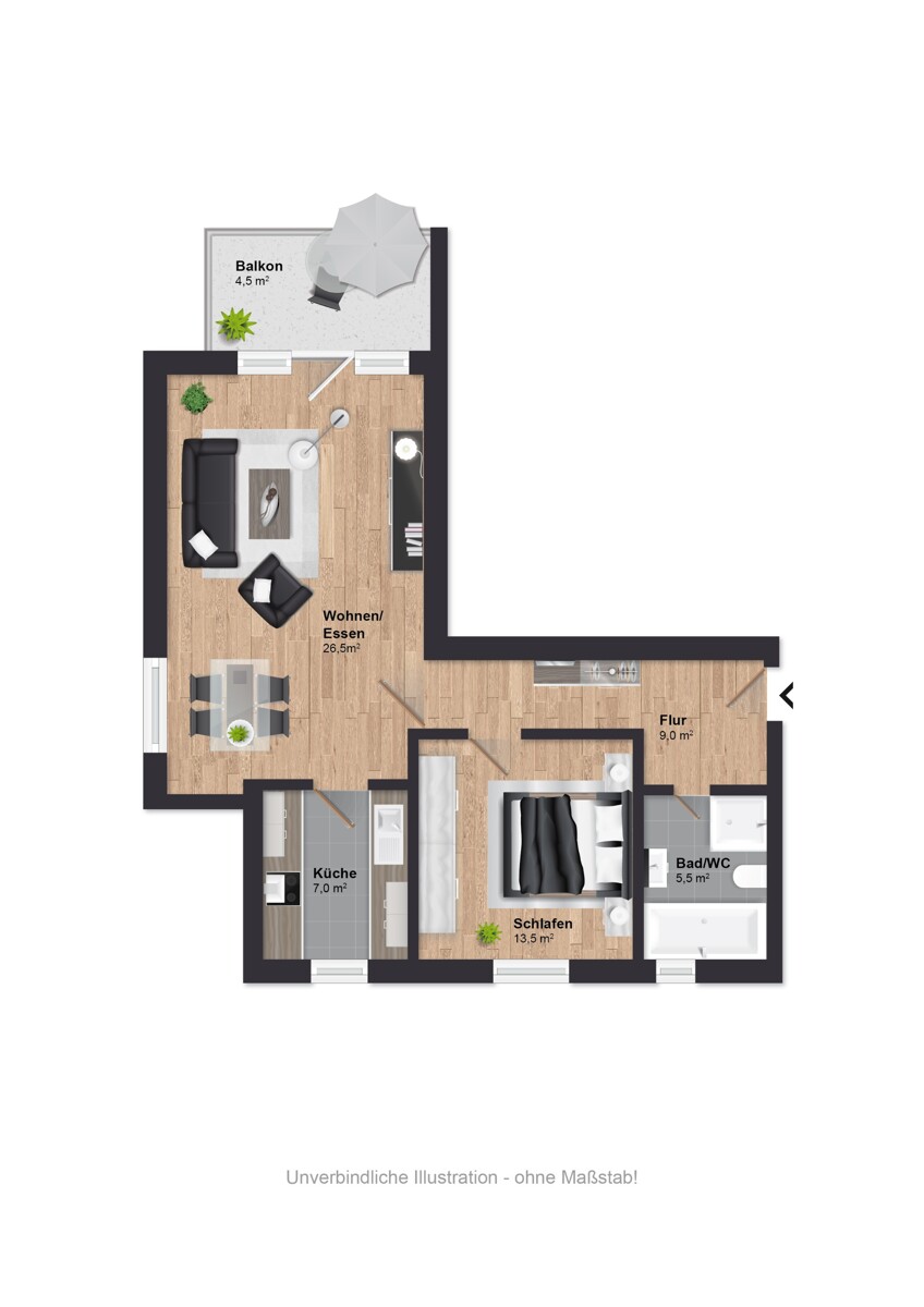 Grundriss_JPG Etagenwohnung Bielefeld / J�llenbeck