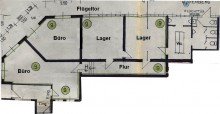 Grundriss Gewerbeeinheit an der Ostwestfalenstra�e ideal f�r Druckerei, Onlinehandel o.�. in Bad Salzuflen!