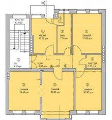 Grundriss Sch�ne 4-Zimmer-Altbauwohnung in bevorzugter Lage von Bi-Mitte (Ravensberger Stra�e)