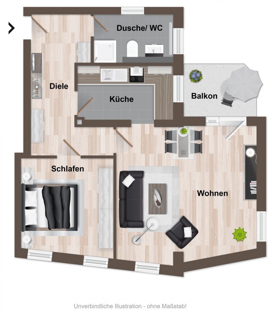 Grundriss Etagenwohnung Bielefeld