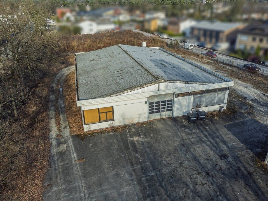 Drohnenaufnahme Halle Gewerbegrundst�ck Bielefeld