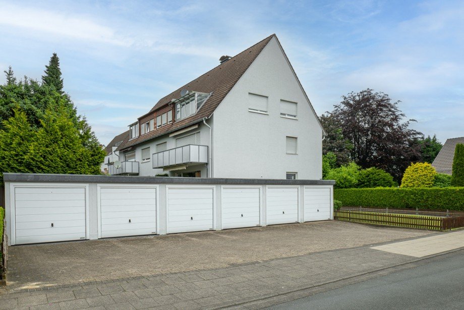 Garagenansicht Dachgeschosswohnung Bielefeld