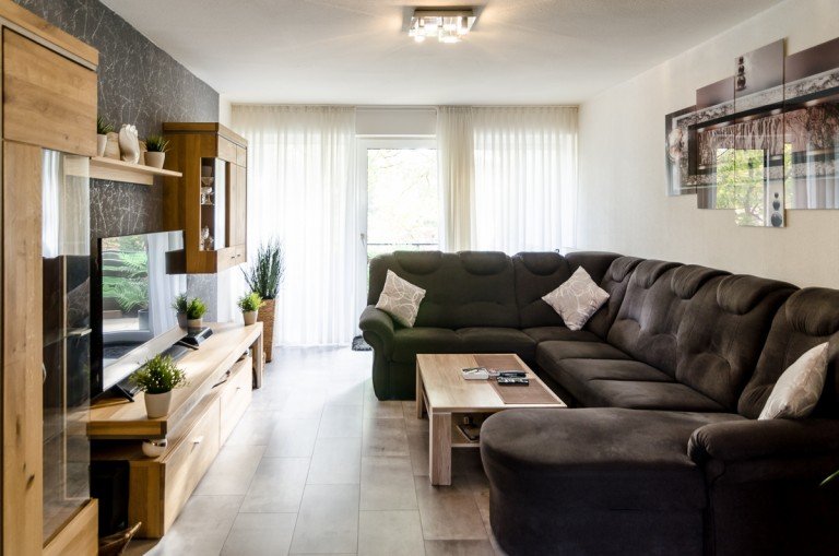 Wohnzimmer G�tersloh Etagenwohnung Gepflegte Wohnung mit Balkon f�r max. 2 Personen in Sackgassenlage - G�tersloh-Friedrichsdorf