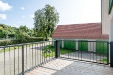 Balkon Moderne, neuwertige Wohnung in ehemaligem Strohboden in Bielefeld - Vilsendorf
