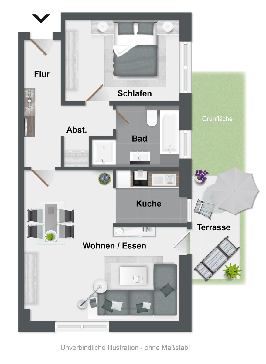 Grundriss Etagenwohnung Bielefeld
