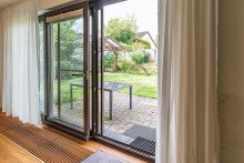 Terrasse-Ausgang Traum vom Eigenheim - Einfamilienhaus mit Charme im Bielefelder Twellbachtal