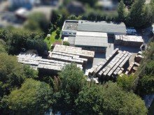 Luftaufnahme Bielefelder Norden: Vermietete Gewerbeimmobilie mit Betriebsleiterwohnung & Entwicklungspotenzial
