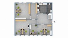 Grundriss N�he Dr.Oetker/Betheleck - 5 Raum B�roeinheit im 1.OG -