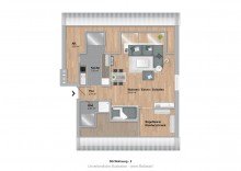 Grundriss Idyllische 1-2 Zimmer-Dachgeschosswohnung, Bielefelder Westen N�he Universit�t
