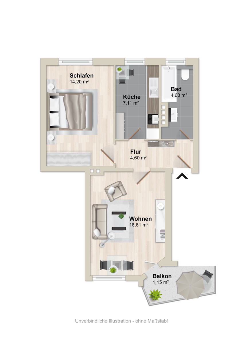 Grundriss Etagenwohnung Bielefeld