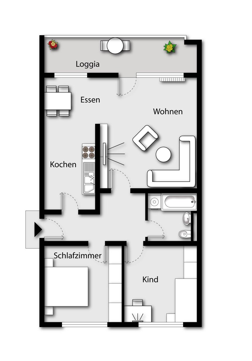 Grundriss Etagenwohnung Bielefeld