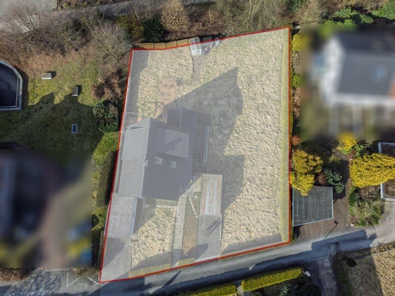 Drohnenfoto - eingerahmt Bielefeld / Hoberge Wohngrundst�ck Bielefeld-Hoberge: Baugrundst�ck f�r 1-4-Familienhaus - exklusiv, naturnah am Teutoburger Wald