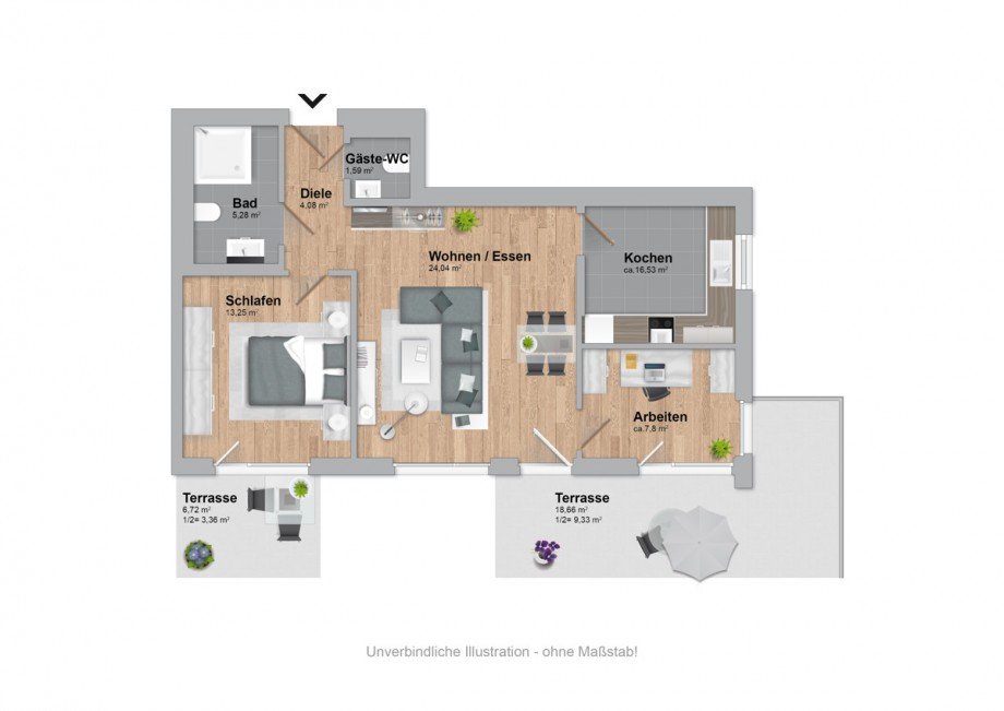  Erdgeschosswohnung Bielefeld