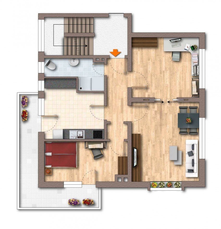 Grundriss Etagenwohnung Bielefeld
