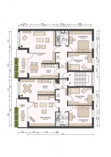 Grundriss EG Attraktives 8-Familienhaus in Bielefeld-Brake