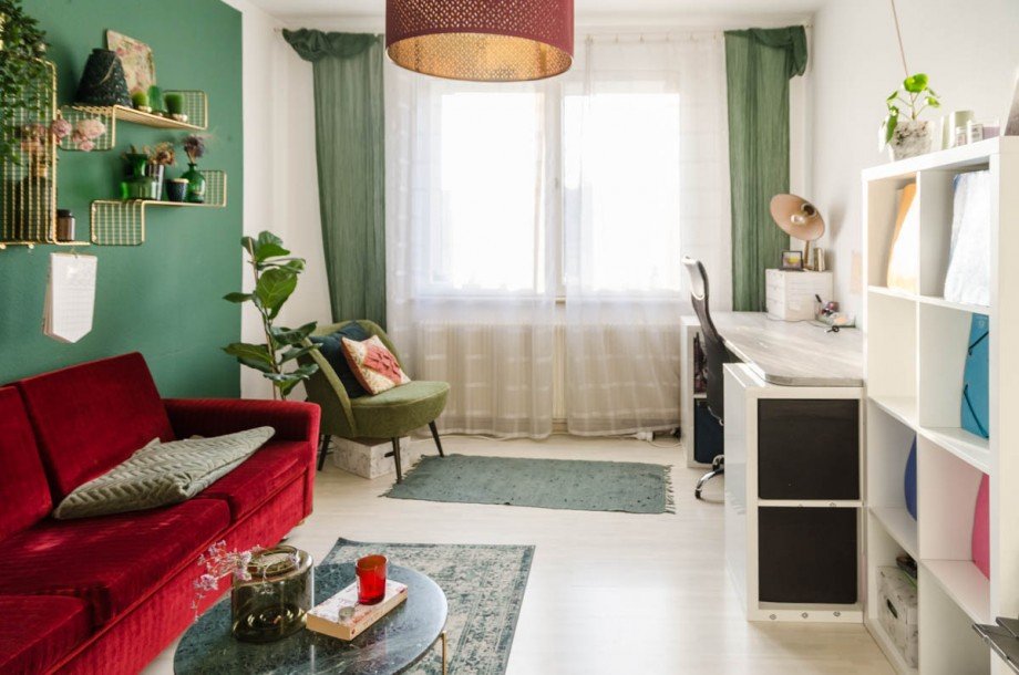 Wohnzimmer Etagenwohnung Bielefeld