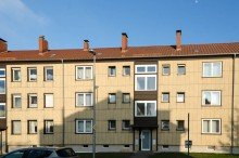 Hauseingangsseite Wohnung f�r eine Einzelperson im 2.OG am Horstheider Weg - Bielefeld - Gellershagen