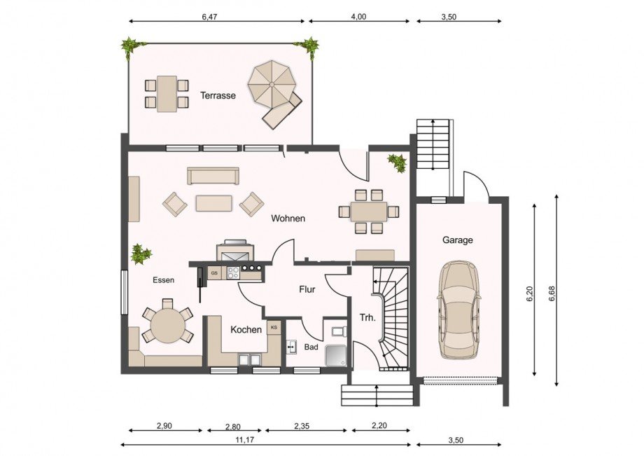 Erdgeschoss Einfamilienhaus Bielefeld