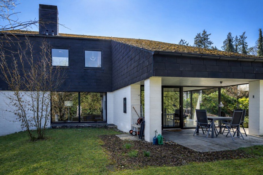 Ansicht Gartenseite Zweifamilienhaus Bielefeld / Gadderbaum