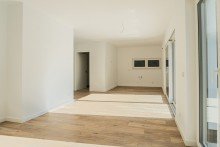 Wohnzimmmer - K�che Ruhig, gr�n, stadtnah: Hochwertiger Erstbezug mit Dachterrasse im Bielefelder Westen
