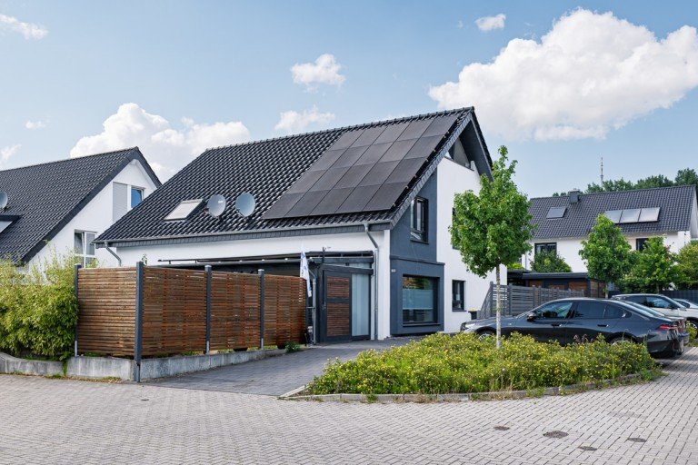 Au�enansicht Bielefeld Doppelhaush�lfte Moderne Doppelhaush�lfte in Bielefeld-Quelle