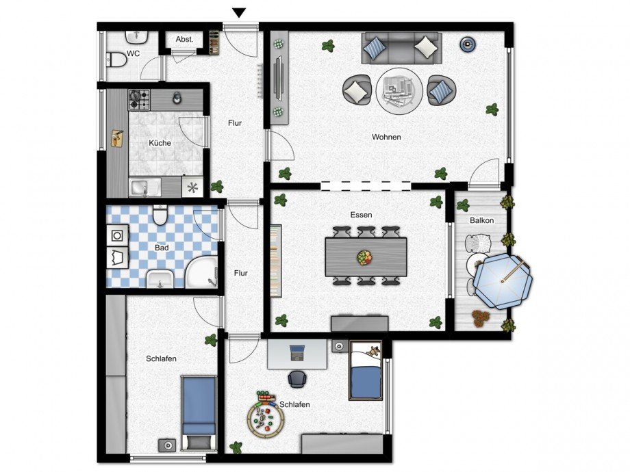 Grundriss Etagenwohnung Bielefeld