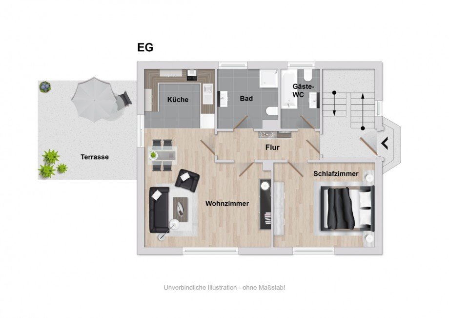 Grundriss Erdgeschoss Einfamilienhaus Leopoldsh�he