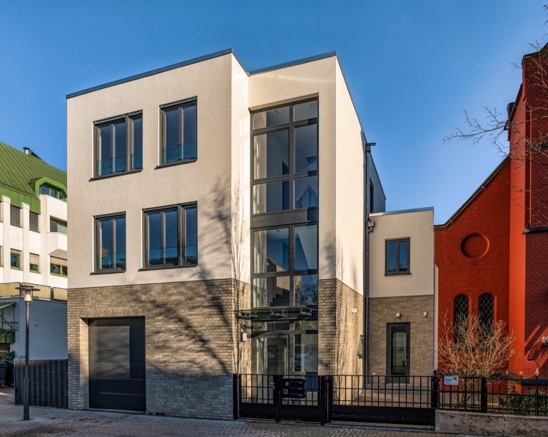 Westansicht Bielefeld Dachgeschosswohnung Mitten drin statt nur dabei! 2 Zimmerwohnung im Neubau, Bielefeld Zentrum