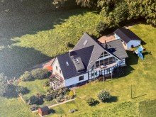 Luftbild Landidylle mit Stadtn�he - gro�z�gige Erdgeschosswohnung in Herford-Schwarzenmoor