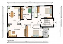 Grundriss EG Wundersch�nes 3 Familienhaus am Ostpark!