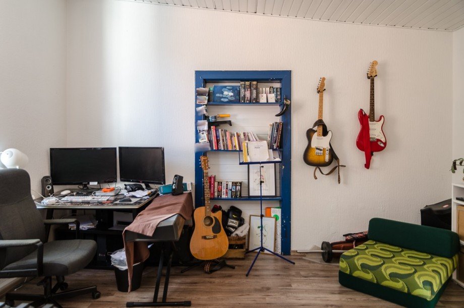 Hobbyraum hinter Durchgangszimmer Etagenwohnung Bielefeld