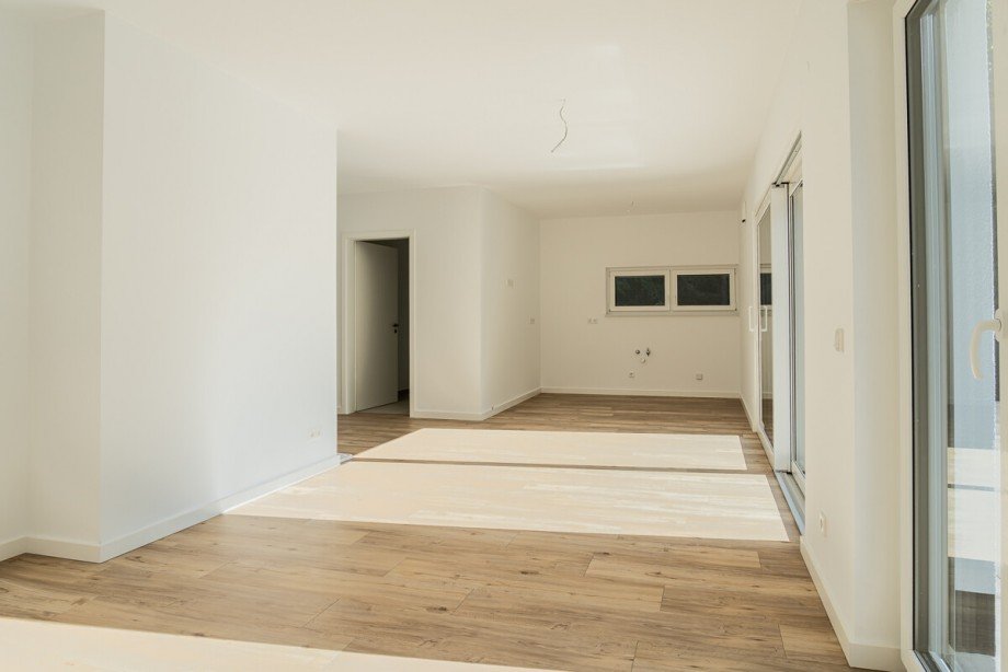 Wohnzimmmer - K�che Etagenwohnung Bielefeld