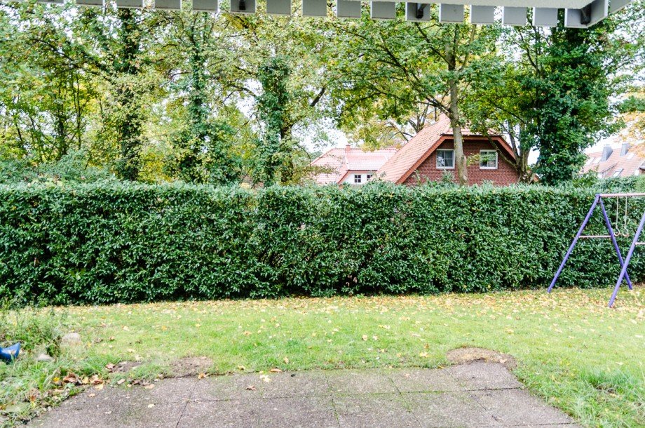 Blick von der Terrasse Erdgeschosswohnung G�tersloh