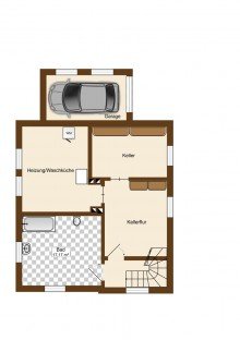 Grundriss KG Klassischer Charme trifft Stadtn�he - gro�z�giges Einfamilienhaus in Herford