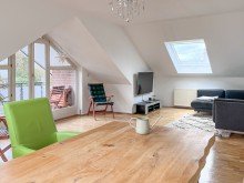 Wohnzimmer 3-Zimmer-Dachgeschosswohnung in Bielefeld-Hoberge