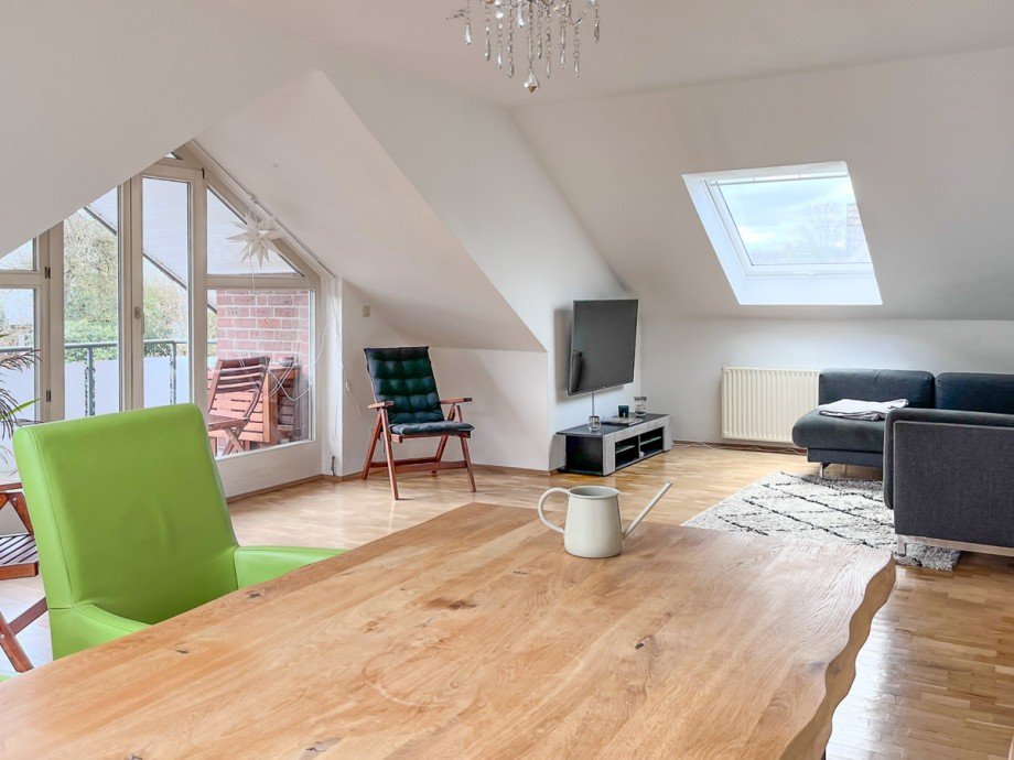 Wohnzimmer Dachgeschosswohnung Bielefeld